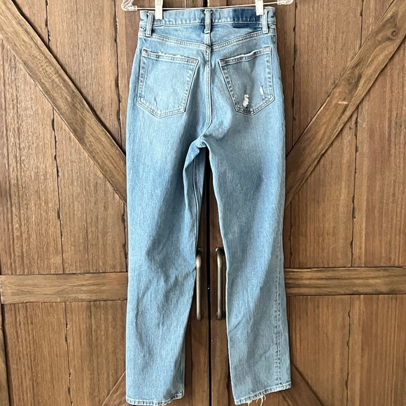 Abecrombie & Fitch The '90s Straight Ultra High Rise Curve Love Denim Sz 27 - Picture 2 of 7